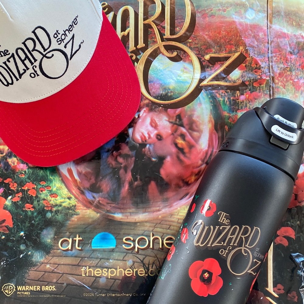 Brand New The Wizard of Oz Cap and Owala Tumbler Set from the Sphere Vegas